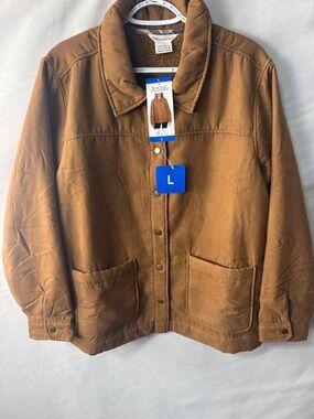 Boston Traders Brown Snap-Front Jacket